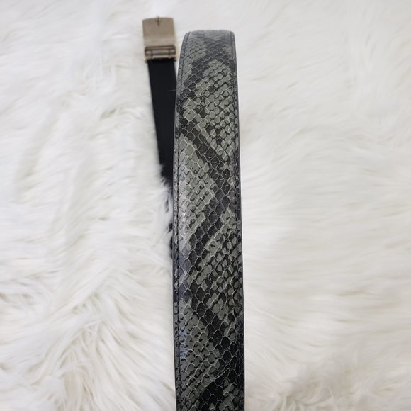 Genuine Snakeskin Belt Silver Buckle NWOT main image 4